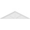 Ekena Millwork Peaked Cap 3 Spoke Architectural Grade PVC Pediment, 82"W x 21-1/2"H x 2"P (Pitch 6/12) PEDPS082X215PKC03 - alternate 2